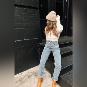 12th Tribe Dylan Asymmetrical Jeans light size 26